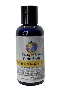 “Fade Away” Black Soap  & Tumeric Cleanser For Dark Spots & Acne
