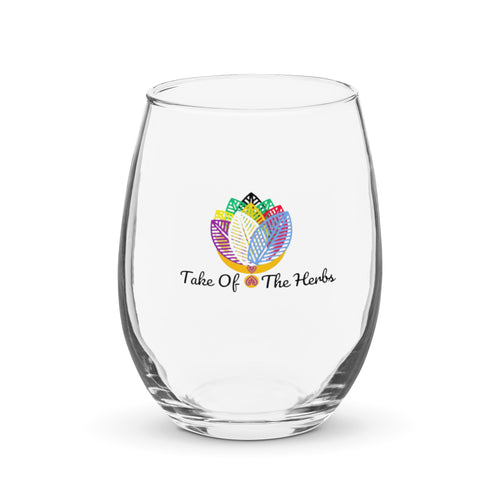 Stemless wine glass